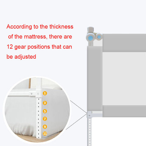 200cm Bed Safety Guard Folding Child Toddler Bed Rail Safety Protection Guard