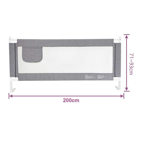 200cm Bed Safety Guard Folding Child Toddler Bed Rail Safety Protection Guard