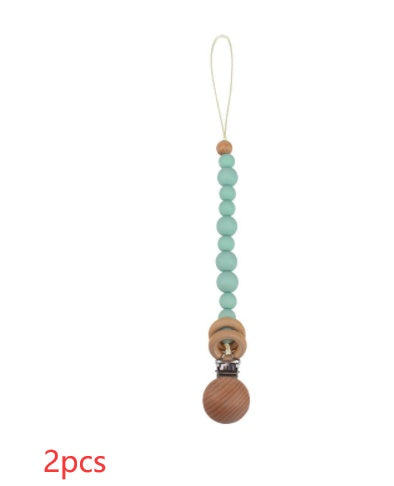 Baby Products Soothing Beech Wood Clip Pacifier Chain