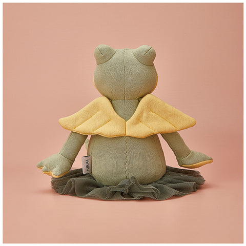 Green Frog Toy With Gauze Skirt Gift Baby Comforter Toys
